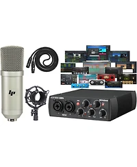 PreSonus AudioBox Usb 96 Recording Bundle – Usb-c Interface, Condenser Mic, Headphones and Studio One