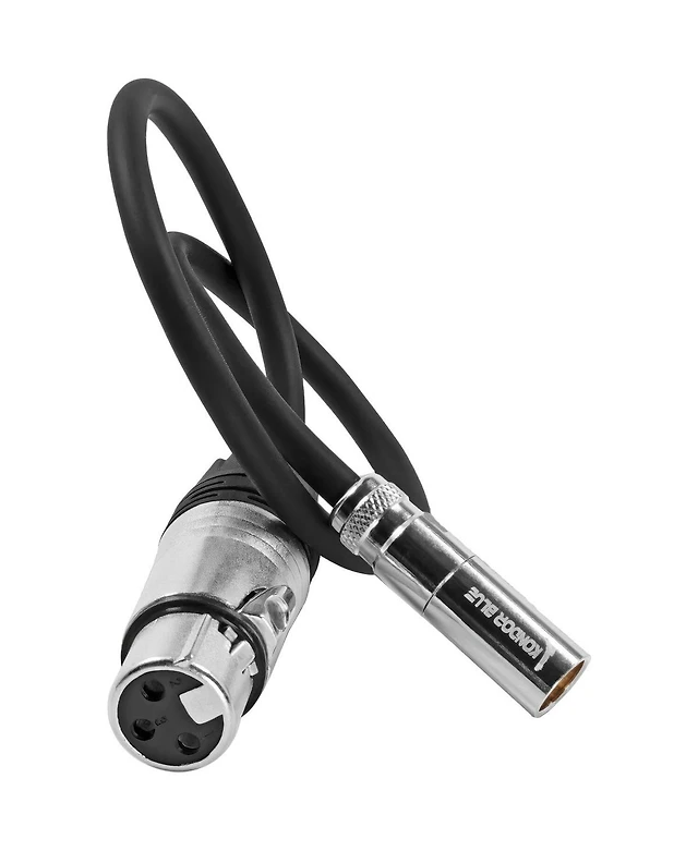 Kondor Blue 16" TA4M 4-Pin Mini Xlr Male to 3-Pin Xlr Female Audio Cable