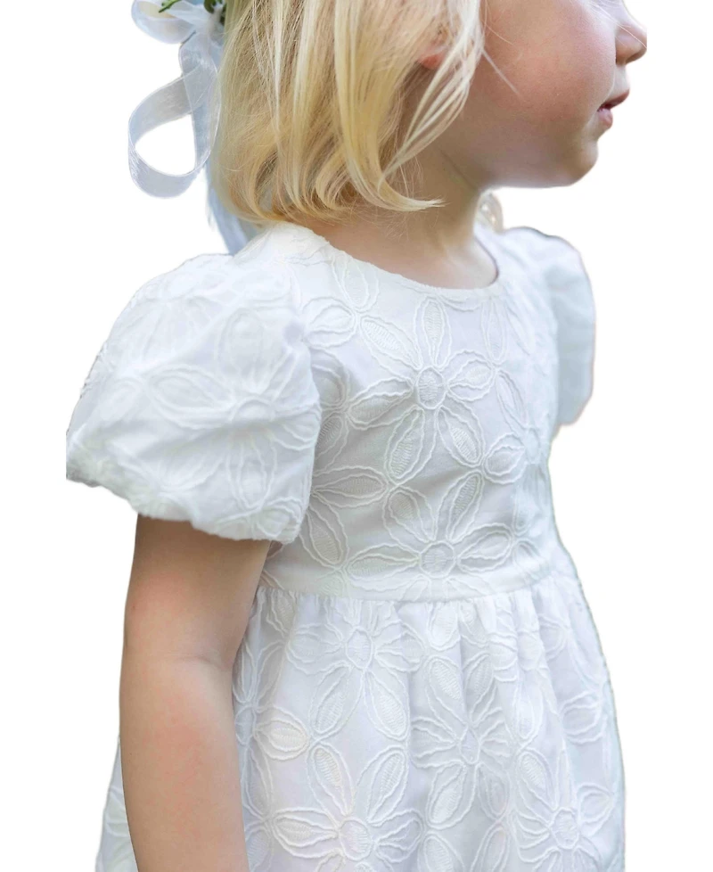 Florence Eiseman Big Girls 7-8 Embroidered Floral Dress