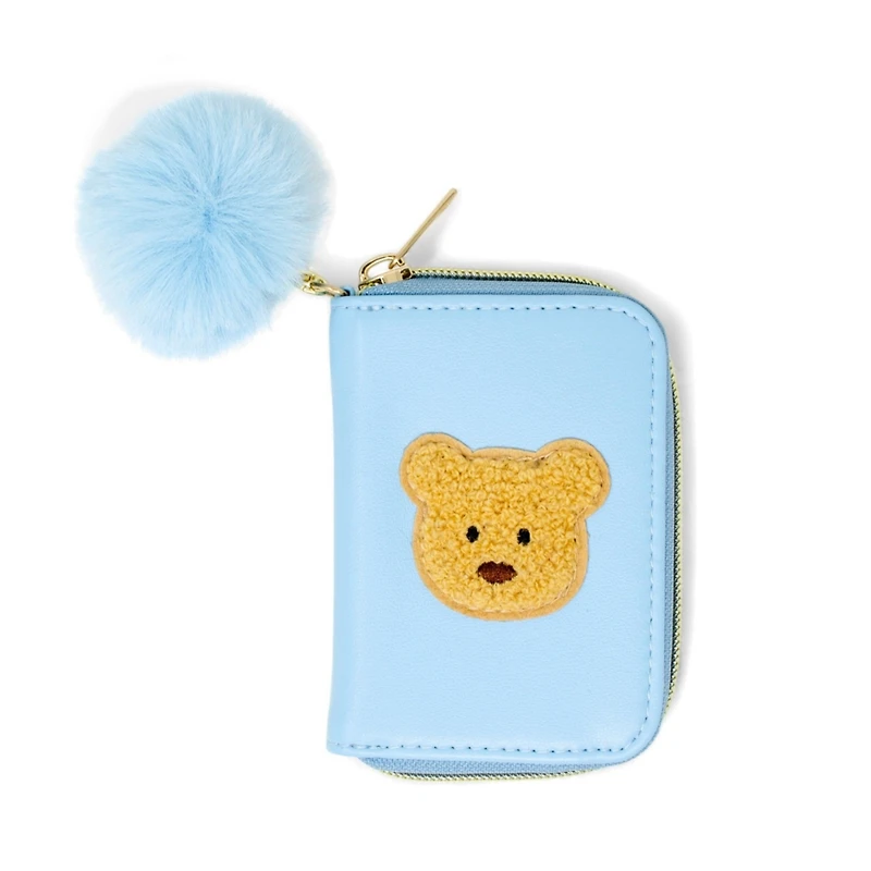 Zomi Gems Girls Teddy Pom Pom Zip Wallet