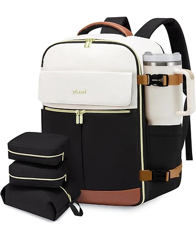 Lovevook Travel Backpack for Women, Tsa Carry On Flight Approved Luggage, 40L Water Resistant Personal Item Daypack Large Weekender Bag
