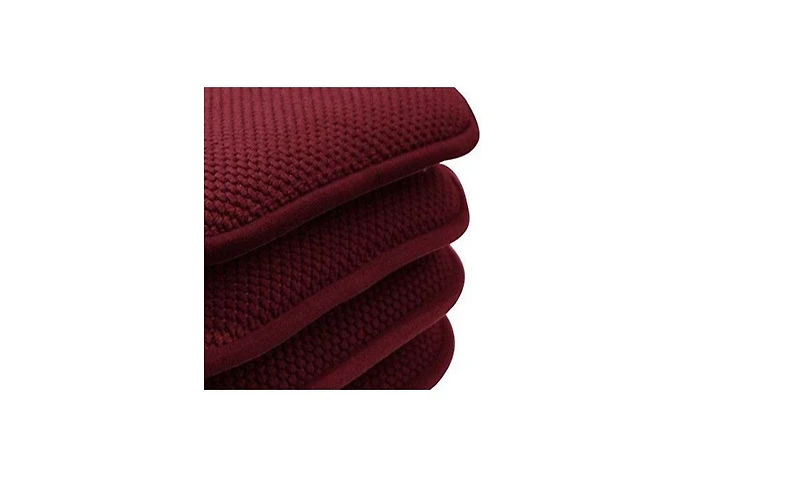 Kate Aurora Nantucket Farms Ultra Soft Chenille Memory Foam Non Slip Chair Cushion Pads