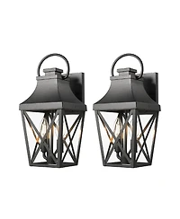 Midola Outdoor Wall Lights, Porch Lights, Waterproof Outdoor Wall Sconce, Exterior Light Fixture Matte with Clear Glass Shade for Garage Patio