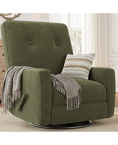 homfan Recliner Chairs, Swivel Rocker Recline, Glider Nursery Chair, Chair for Adults, 360degree(s)Swivel Rocking