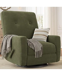 homfan Recliner Chairs, Swivel Rocker Recline, Glider Recliner Nursery Chair, Recliner Chair for Adults, 360degree(s)Swivel Glider Rocking Chair