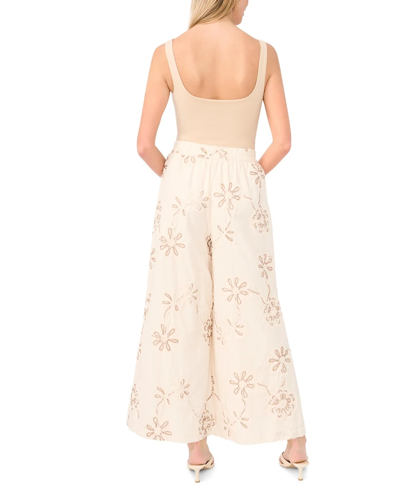 Vince Camuto Women's Angled-Hem Elastic-Waist Pants
