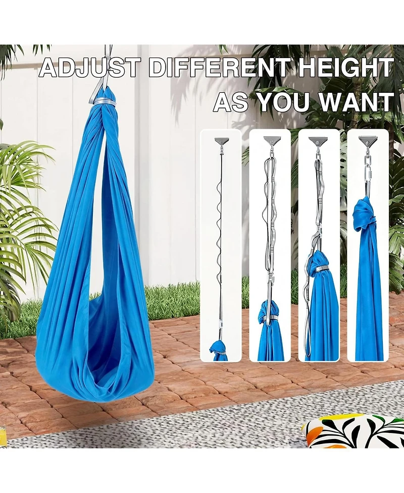 gaomon Sensory Swing for Kids and Adults, Indoor Sensory Swing for Hug Like Calming Effect, Double Layered Soft Fabric and Heavy Duty Hardware