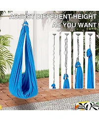 gaomon Sensory Swing for Kids and Adults, Indoor Sensory Swing for Hug Like Calming Effect, Double Layered Soft Fabric and Heavy Duty Hardware