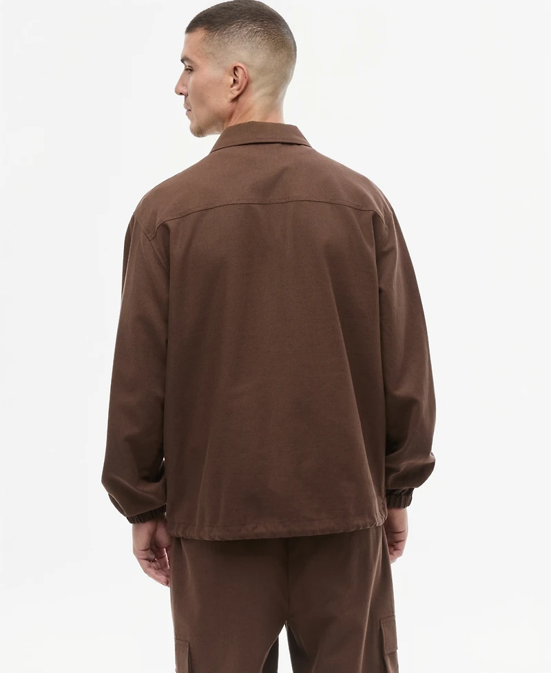 Mode of One Men's Relaxed-Fit Utility Overshirt, Macy's Exclusive