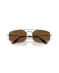 Ray-Ban Unisex Polarized Explorer V Geometric Sunglasses, RB3845