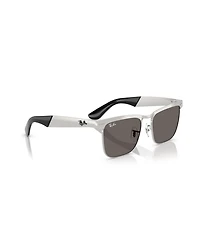 Ray-Ban Unisex Wayfarer Deluxe Square Sunglasses, RB3875