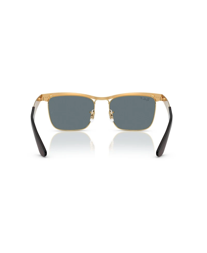 Ray-Ban Unisex Polarized Wayfarer Deluxe Square Sunglasses, RB3875