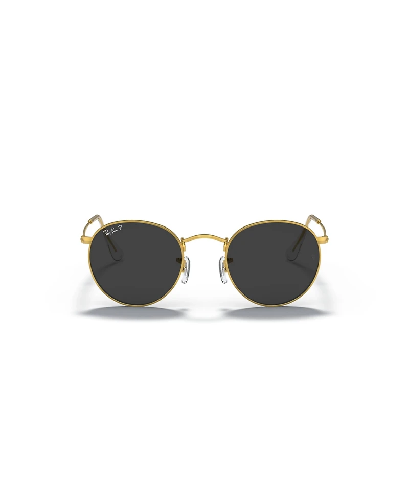 Ray-Ban Men's Polarized Round Metal Round Sunglasses, RB3447