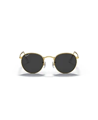 Ray-Ban Men's Polarized Round Metal Round Sunglasses, RB3447