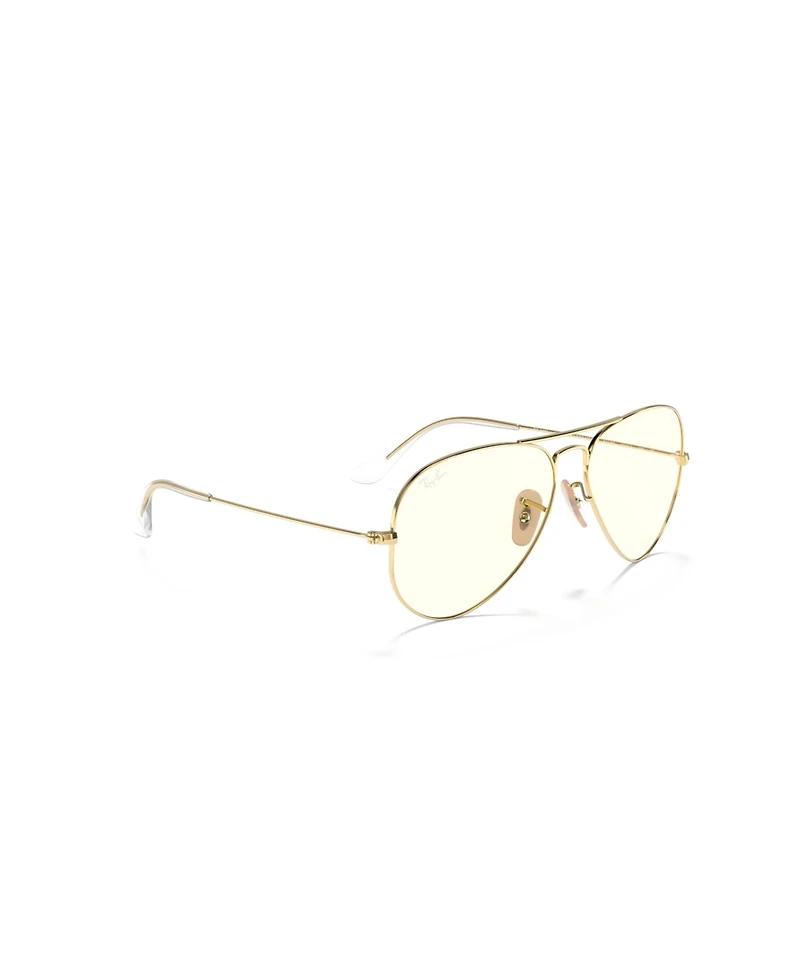 Ray-Ban Unisex Aviator Clear Evolve Photochromic Pilot Sunglasses, RB3025