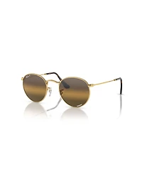 Ray-Ban Men's Polarized Round Metal Lenses Sunglasses, RB3447