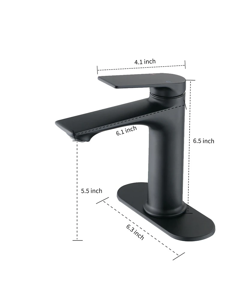 Phying Single Hole Bathroom Sink Faucet, Single Handle Bathroom Faucet