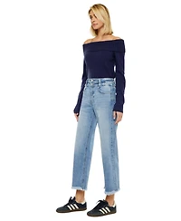KanCan Women's Gretchen Ultra High Rise Wide Leg Jeans