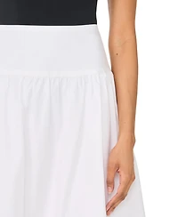 1.state Women's Pleated Hem Midi Skirt