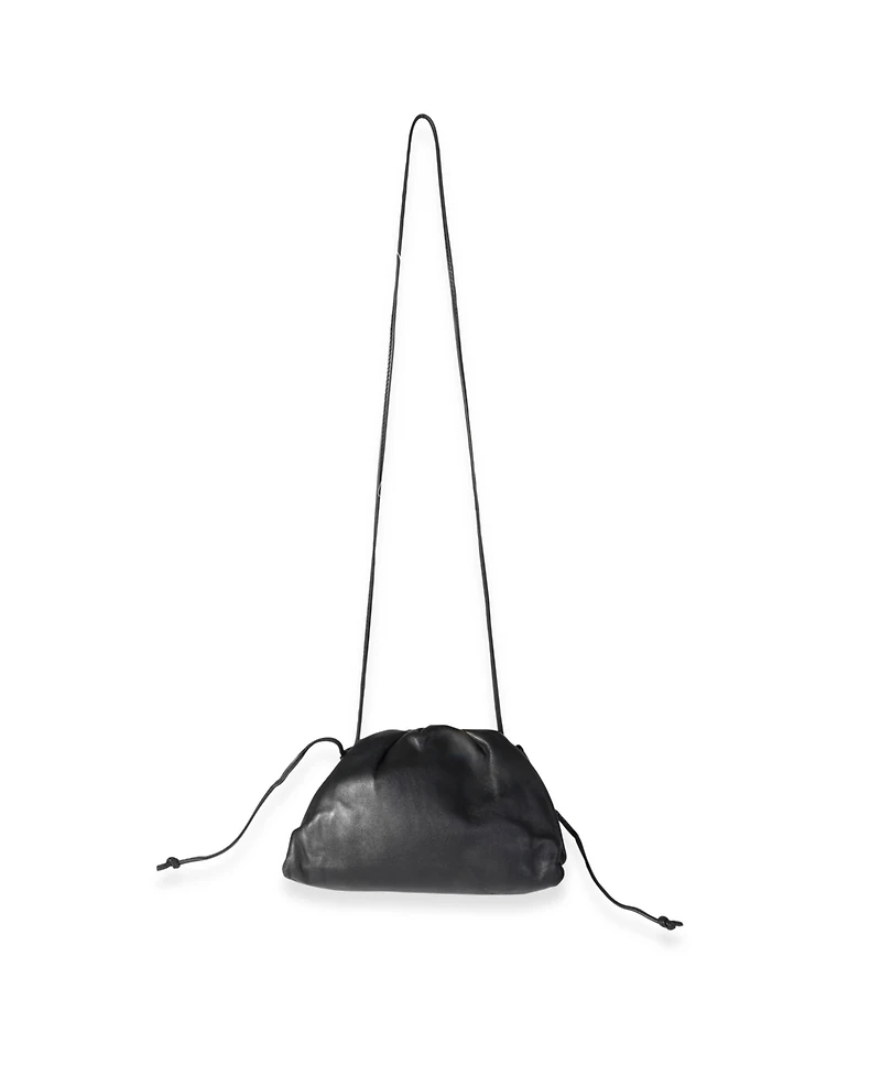 Pre-Owned Bottega Veneta Black Calfskin Mini Pouch Bag