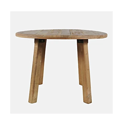 Jofran Solid Wood 42" Square Counter Height Dining Table, Distressed Wood