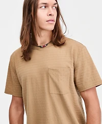 Sun + Stone Men's Tonal Stripe Jacquard T-Shirt, Macy's Exclusive