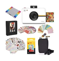 Kodak Step Digital Instant Camera Starter Bundle with Photo Paper, Case, Photo Album, Markers and More