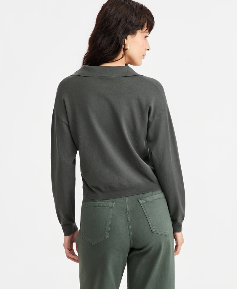 Emme Marella Women's Emmottanta Cropped Polo Sweater