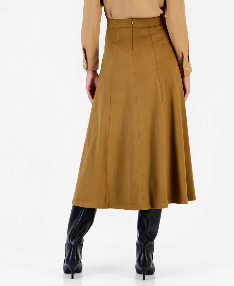 Emme Marella Women's Emmsamba High-Waisted A-Line Midi Skirt