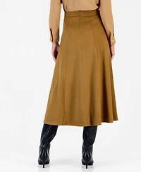Emme Marella Women's Emmsamba High-Waisted A-Line Midi Skirt