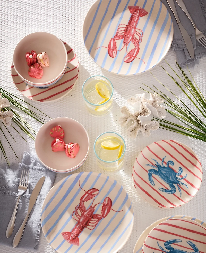 Oneida 24 Seven Melamine Wharfside 12-Piece Dinnerware Set, Service for 4