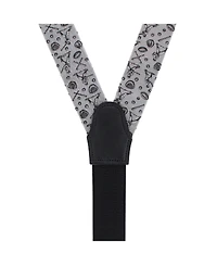 Trafalgar Men's Batter Up Novelty Baseball Silk Button End Suspenders