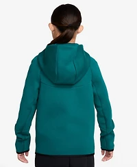 Nike Big Boys and Girls Green Brazil National Team Tech Fleece Full-Zip Hoodie