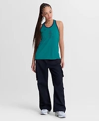 Nike Women's Teal Seattle Mariners Tri-Blend Dri-fit Racerback Tank Top