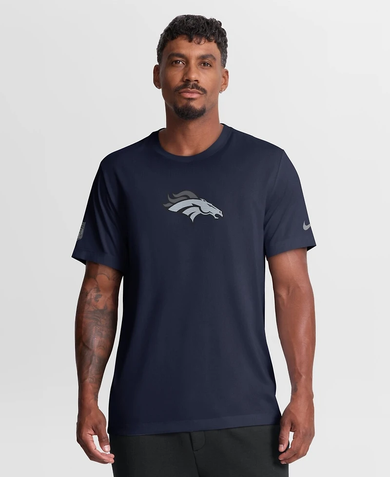 Nike Men's Navy Denver Broncos Sideline Lead The Charge Legend Dri-fit T-Shirt