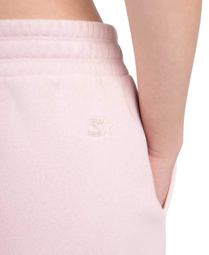 Starter Women's Pastel Pink Washington Commanders Travel Pastels Fleece Shorts