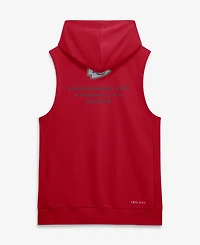 Nike Men's Red Kansas City Chiefs Sideline Standard Issue Dri-fit Sleeveless Hoodie