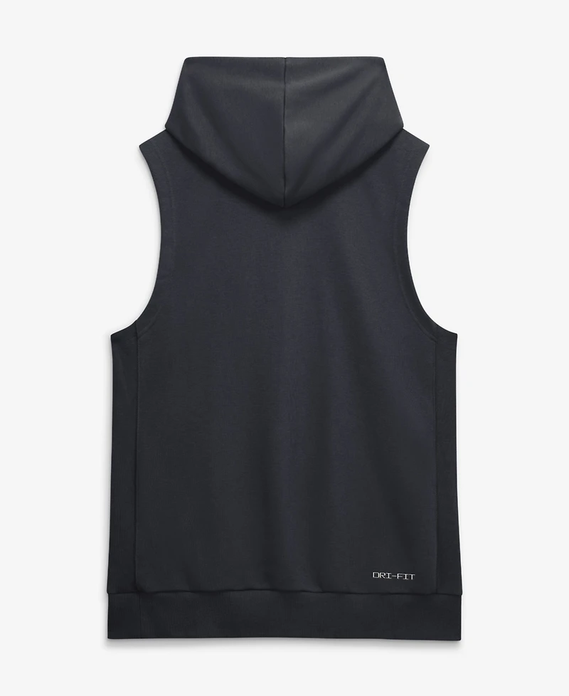 Nike Men's Navy Cleveland Guardians Authentic Collection Standard Issue Dri-fit Sleeveless Hoodie