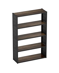 5-Shelf Heavy-Duty Adjustable Garage Storage Shelving with Side Pegboards