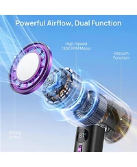 Antarctic Star Handheld Fan with Ice Cooling, 100 Speeds and Carabiner Clip