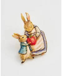 Fable England Peter Rabbit Mrs Rabbit Brooch