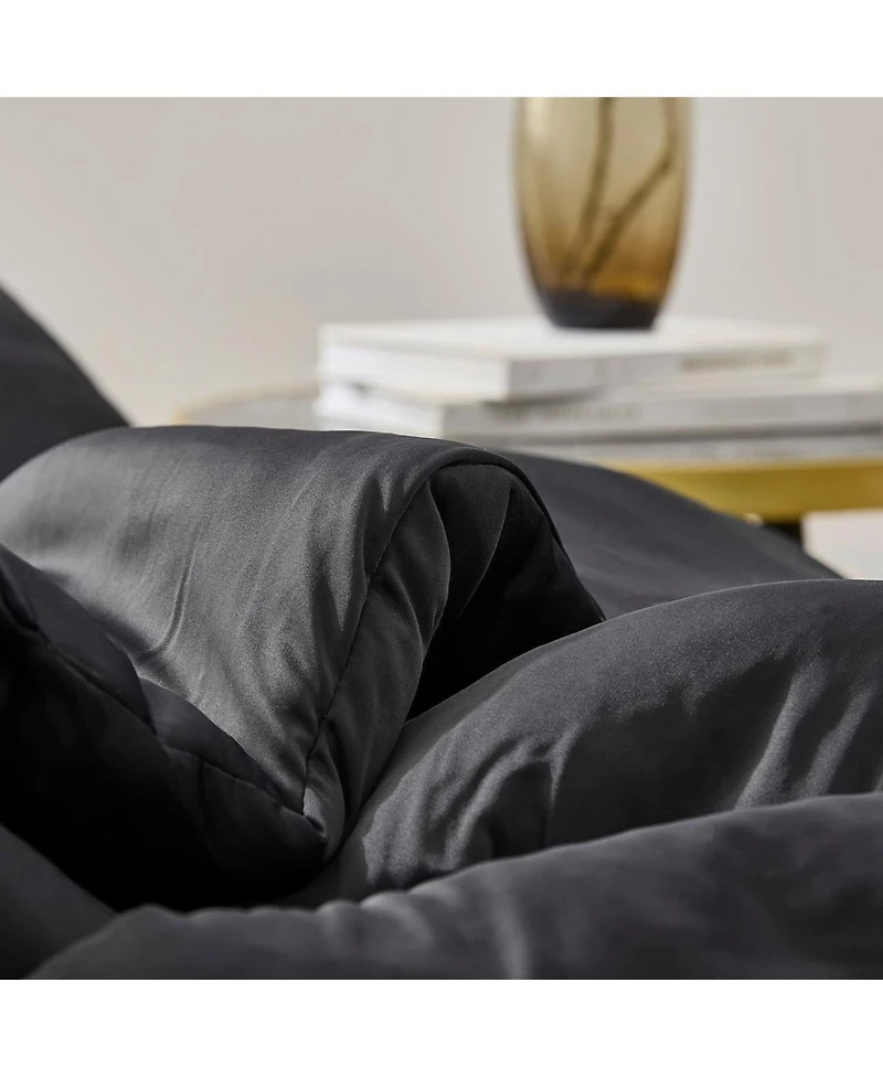 Cold Black Night - Coma Inducer Oversized Comforter Set - Black,Queen