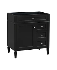 Busdays 30 Inch Modern Bathroom Storage Cabinet without Top Sink 2 Drawers and a Tip Out Drawer Basin Not Included