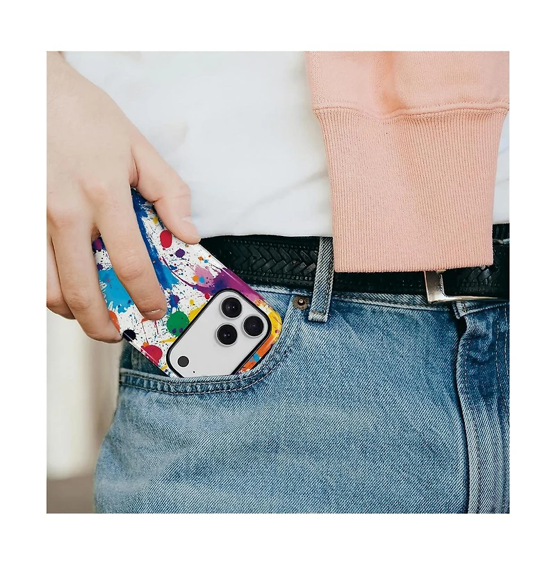 Gonez Case for iPhone 17 Pro Max, 2-in-1 Dual-Layer Shockproof Protection, Street Art Style Glossy