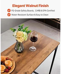 Sugift Bar Table, 1Piece 53 Kitchen High Top Table for Balcony, Living Room