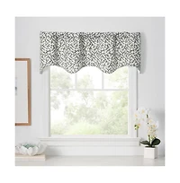 Ellis Curtain Sea Tumble 3inch Rod Pocket Cotton Machine Wash and Dry Scallop Valance Lined