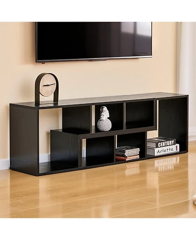 Rainsken 2 Pieces Cube Tv Stand, for under 80 Inch Tv, Free Combination Gaming Entertainment Center Media Open Storage Shelf, Living Room
