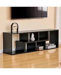 Rainsken 2 Pieces Cube Tv Stand, for under 80 Inch Tv, Free Combination Gaming Entertainment Center Media Open Storage Shelf, Living Room