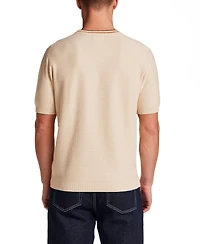 Weatherproof Vintage Men's Textured Banded Crewneck Sweater