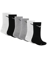 Nike Boys' and Girls' 4-7 Dri-fit Elevated Crew Socks, 6-Pack